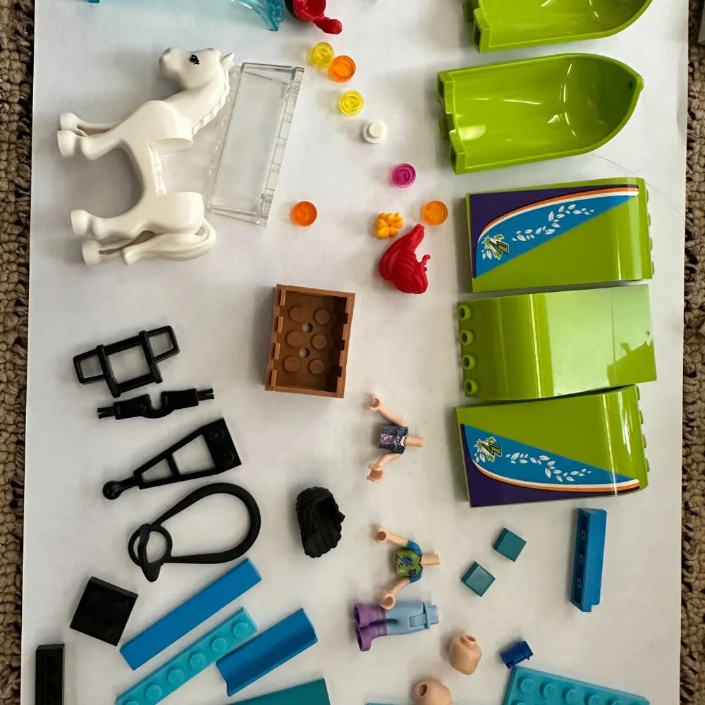 Lego Friends Mia's Horse Trailer Incomplete Set 41371 Horse Mia Emma